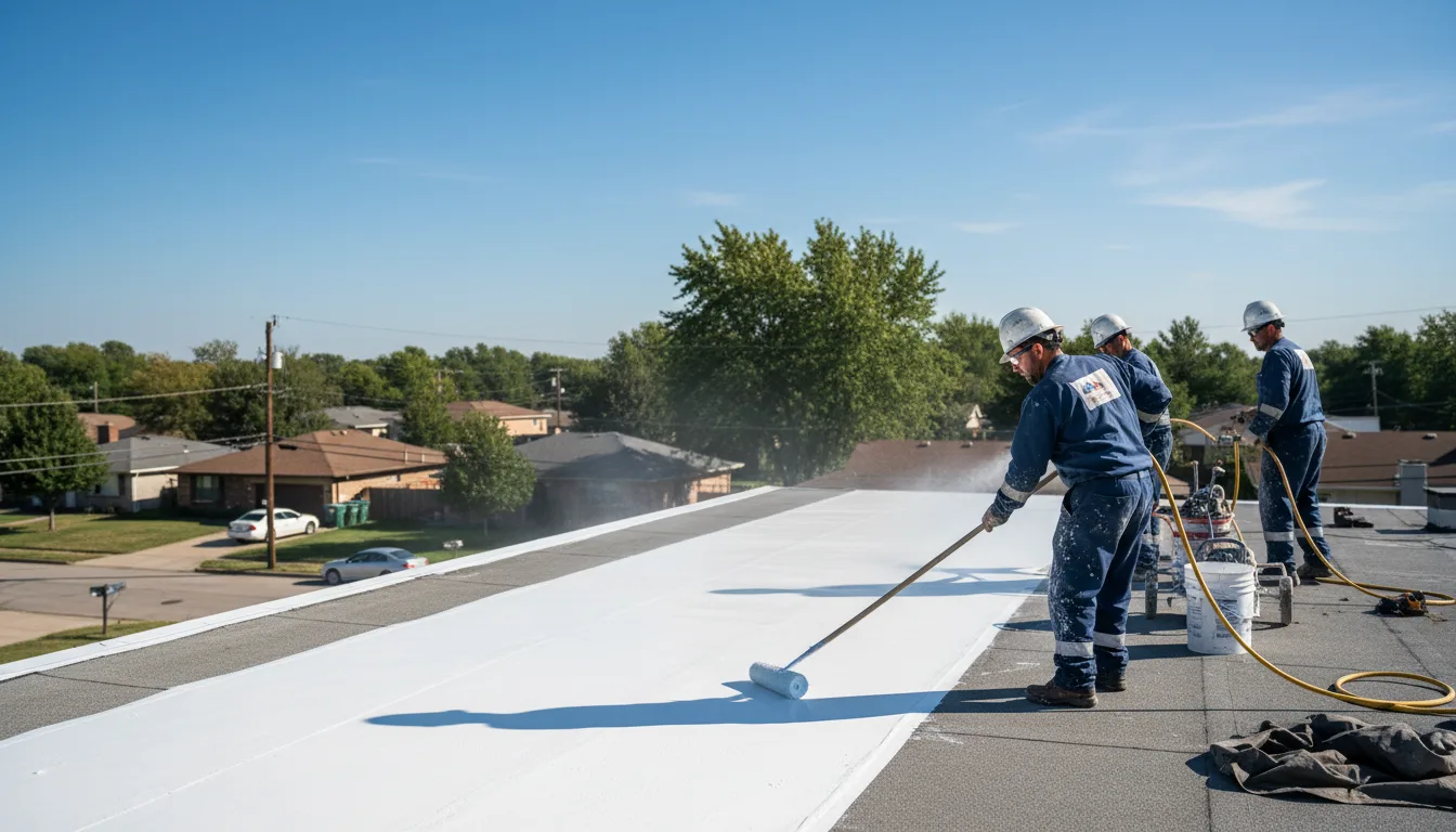 Commercial roof coating in Springbrook, WI near me